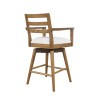 Axis Sable Ladderback Swivel Counter Stool