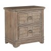 Meadowbrook Two Drawer Nightstand (Sand)