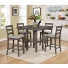 Tahoe 5-Piece Counter Height Dining Set (Grey)