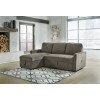 Kerle Charcoal Sectional w/ Pop Up Bed