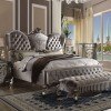 Versailles Upholstered Bed (Antique Platinum)