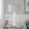 Mavone Table Lamp (Gloss White)