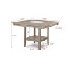 Fulton White Oak Counter Height Dining Room Set