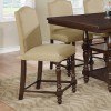 Langley Counter Height Chair (Taupe) (Set of 2)