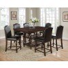 Langley Counter Height Dining Set w/ Espresso Chairs