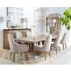 Architrave Trestle Dining Room Set w/ Upholstered Chairs