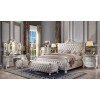 Picardy Poster Upholstered Bedroom Set (Antique Pearl)
