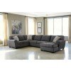Ambee Slate Right Chaise Sectional