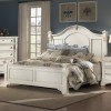 Heirloom Low Post Bed (White)