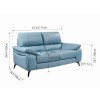 2934 Power Reclining Living Room Set (Blue)