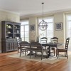 Paradise Valley Trestle Dining Set w/ Ladder Back Chairs and Bench