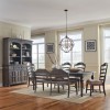 Paradise Valley Leg Dining Room Set w/ Ladder Back Chairs and Bench