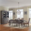 Paradise Valley Leg Dining Room Set w/ Upholstered Chairs and Bench