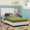 Mauve Youth Upholstered Bed (White)