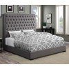 Camille Upholstered Bed (Grey)