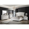 Barzini Upholstered Bedroom Set (White)