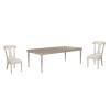 Cambric Dining Room Set w/ Maeve Creme Chairs (Breve)