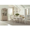 Cambric Batiste Dining Room Set w/ Maeve Breve Chairs (Creme)