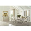 Cambric Batiste Dining Room Set w/ Maeve Chairs (Creme)