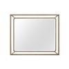 Everden Latte Wood and Metal Mirror