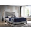 Warner Upholstered Bed (Grey)