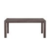 Modern Edge Rectangular Leg Table