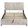 Reeves Beige Youth Upholstered Storage Bed