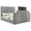 Tara Upholstered Bed w/ Built-in TV Lift Mechanism