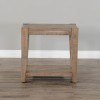 Durango Weathered Brown Chairside Table