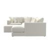 Amelia Chalk 6-Piece Right Chaise Sectional Set w/ Ottoman