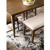 Kafe Upholstered Dining Bench (Latte)