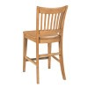 Kafe Cappuccino Counter Height Rake Back Chair (Set of 2)