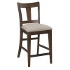 Kafe Counter Height Splat Back Chair (Mocha) (Set of 2)