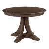 Kafe 44 Inch Round Quad Dining Table (Mocha)