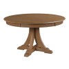 Kafe 54 Inch Round Quad Dining Table (Latte)