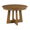 Kafe 44 Inch Round Dining Set w/ Ladderback Chairs (Latte)