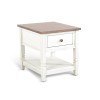 Marble White End Table