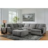 Birkdale Court Gray Sectional Set
