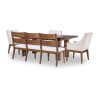 Artisans Place Dining Room Set w/ Upholstered Chairs and Bench