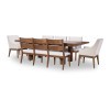 Artisans Place Dining Room Set w/ Upholstered Chairs and Bench