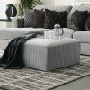 Carlsbad 35-Inch Cocktail Ottoman (Charcoal)