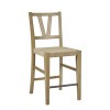 Tacoma Cashew Counter Height Trestle Dining Room Set