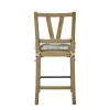 Tacoma Cashew Counter Height Trestle Dining Room Set
