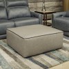 Nico Castered Cocktail Ottoman (Silver)