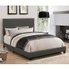 Boyd Youth Upholstered Bed (Charcoal)