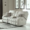Ashland Lay Flat Reclining Loveseat w/ Console (Buff)