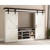 Carriage House Barn Door Entertainment Wall