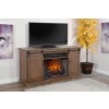 Doe Valley 78 Inch TV Console w/ Sensor Fireplace Insert