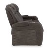 Fyne-Dyme Shadow Power Reclining Living Room Set w/ Adjustable Headrests