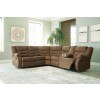 Partymate Brindle Reclining Sectional w/ Console